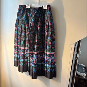 Vintage Colorful Patterned Women's Skirt